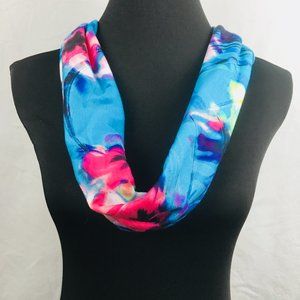 Bright Blue Colorful Scarf Infinity